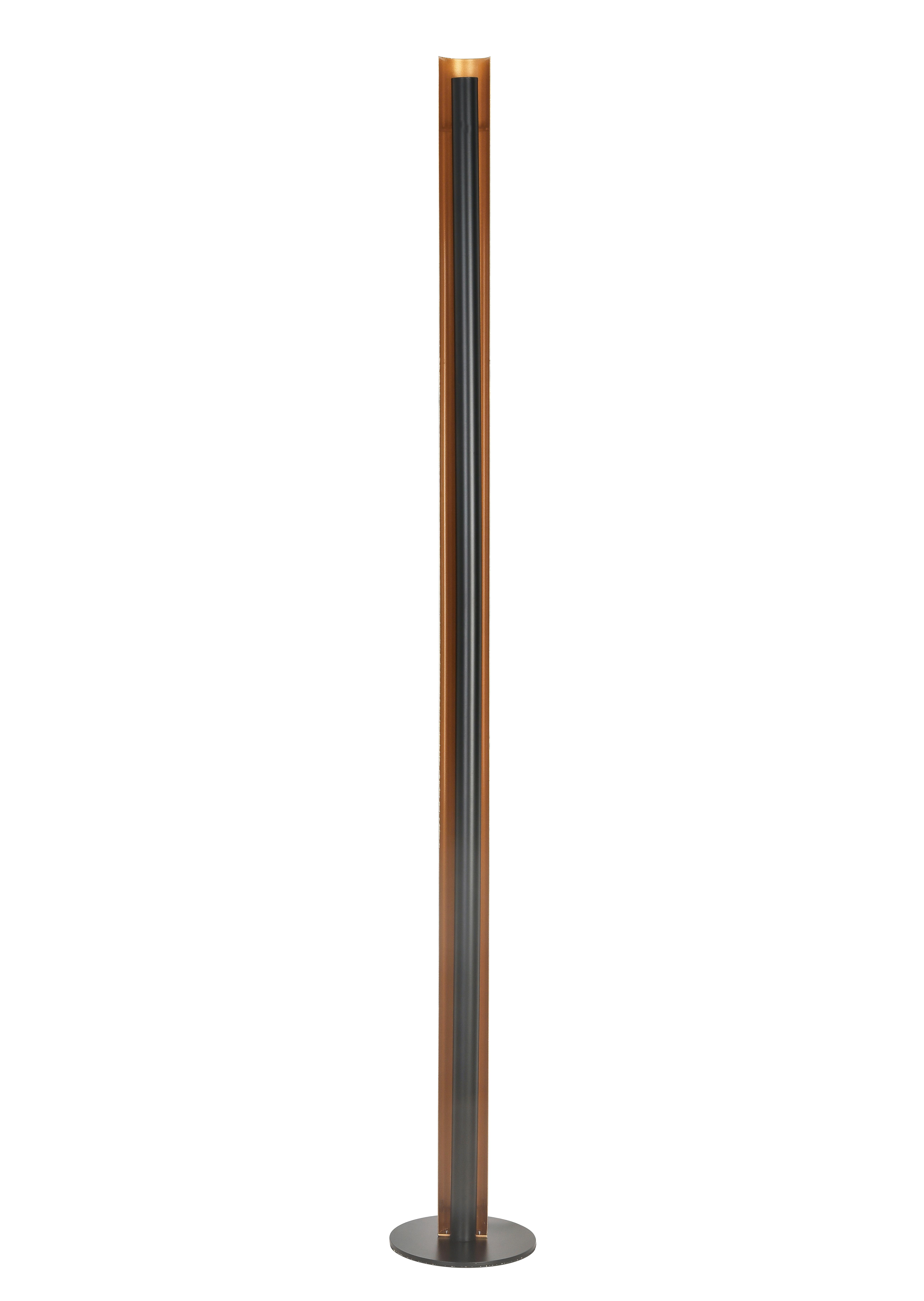 Stojací LED svítidlo GUMO, P/V: 20/144cm - černá/barvy zlata, Moderní, kov (18/144cm) - Mömax