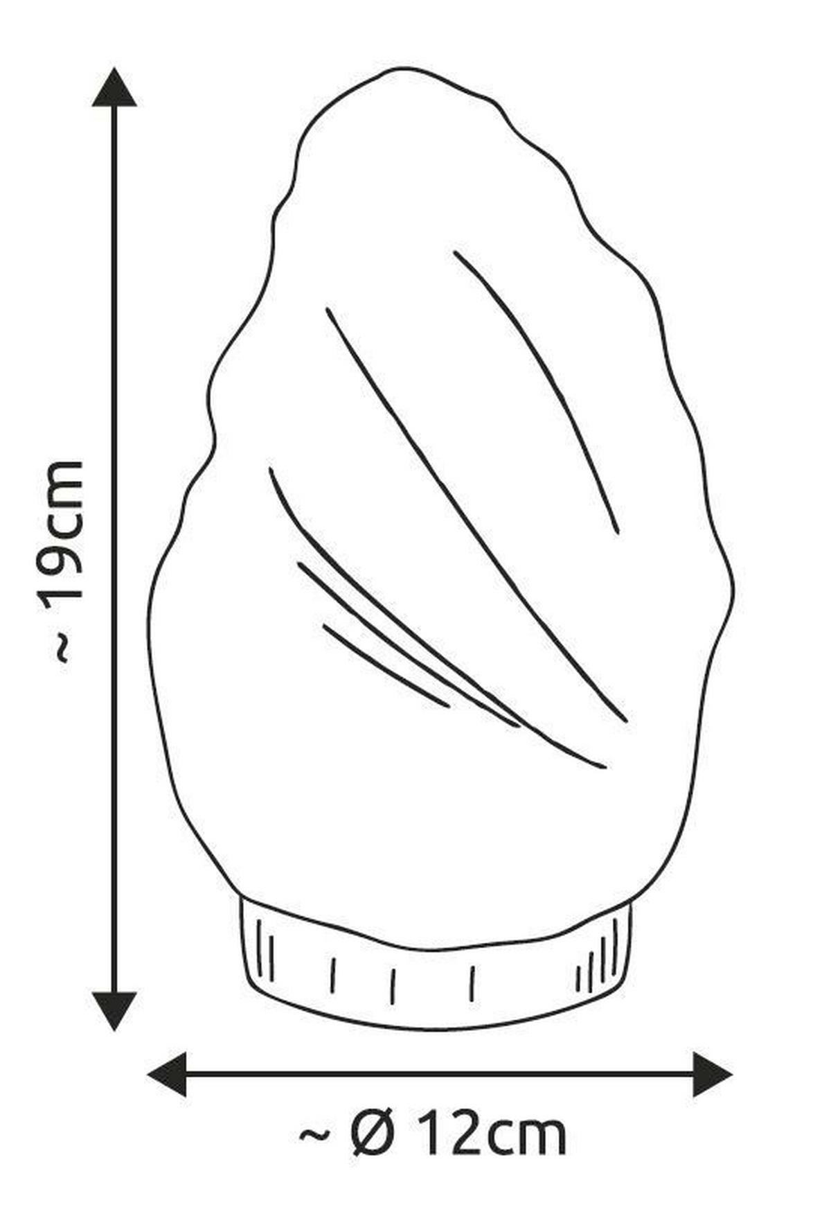 Stolní svítidlo Stone, V: 19cm - tmavě hnědá/přírodní barvy, dřevo/přírodní materiály (12/19cm)