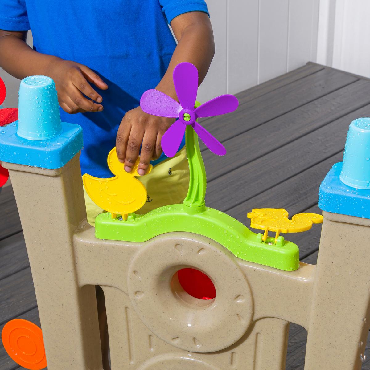 Sand- Und Wassertisch 400299 - Blau/Braun, KONVENTIONELL, Kunststoff (59,7/82,2/44,5cm) - Ambia Garden