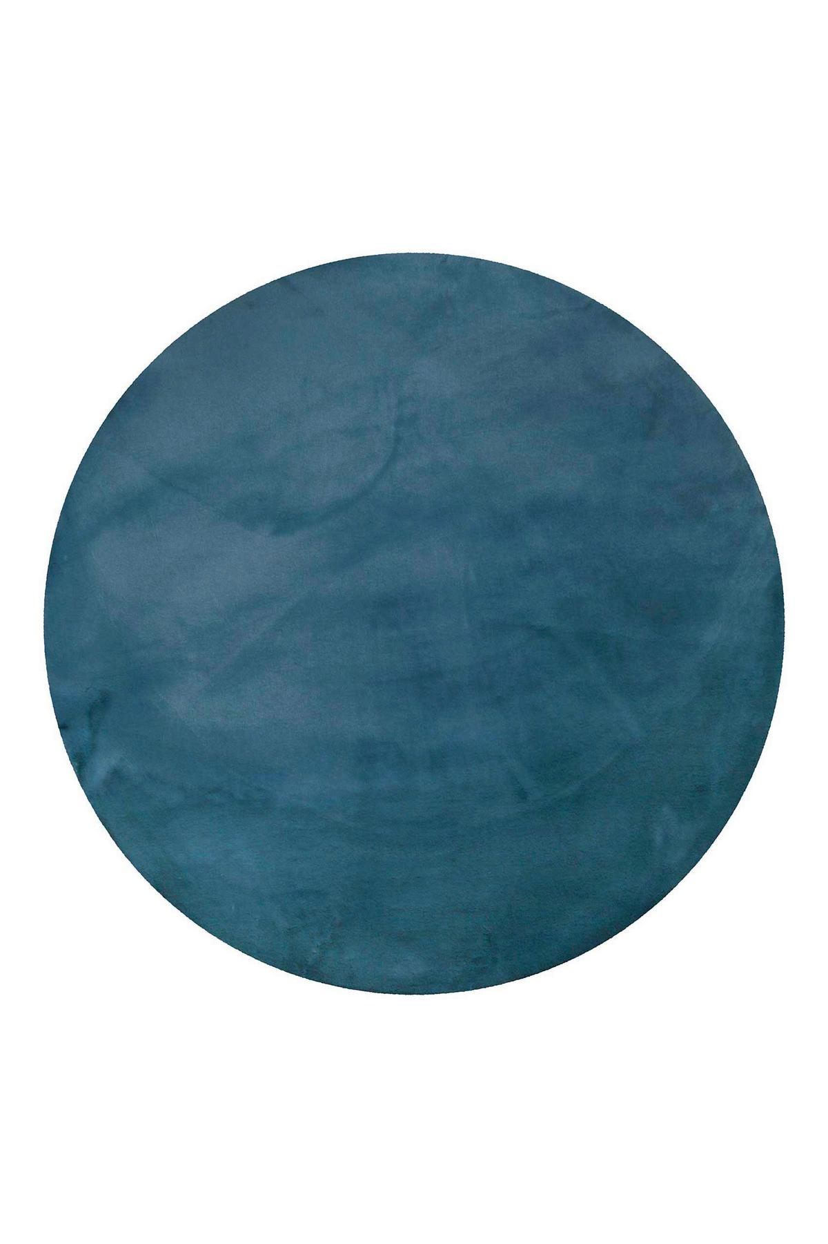 Hochflorteppich Petrol, Ø: Ca. 200 Cm - Petrol, KONVENTIONELL, Textil (200/200cm) - Esprit