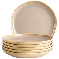 Desserttellerset Cordelia Sandfarben, 6-Teilig - Sandfarben, Trend, Keramik (22cm) - Mäser