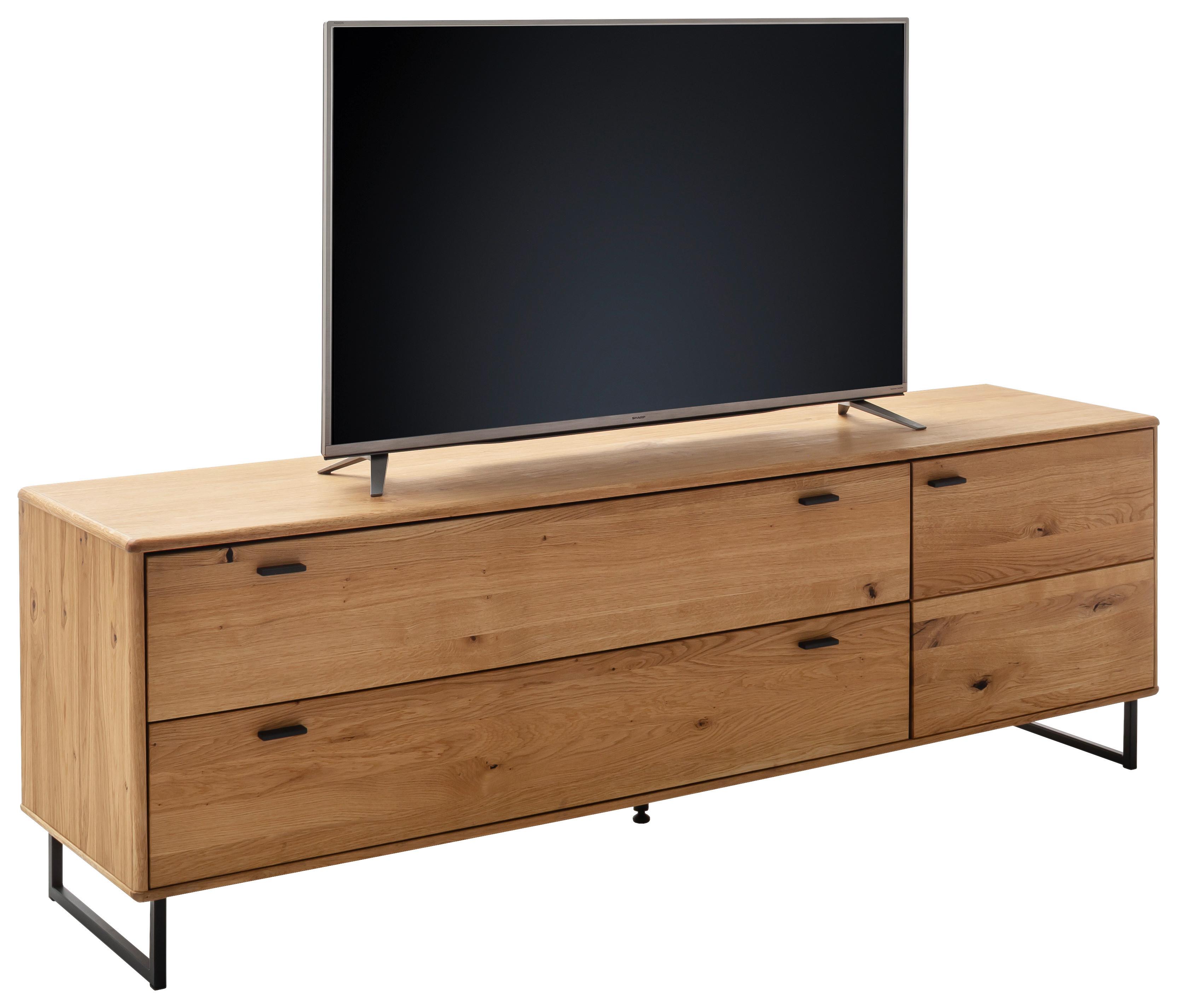 Lowboard Arezzo B: 209 Cm Wildeiche - Wildeiche/Anthrazit, Design, Holz/Holzwerkstoff (209/68/50cm) - MID.YOU