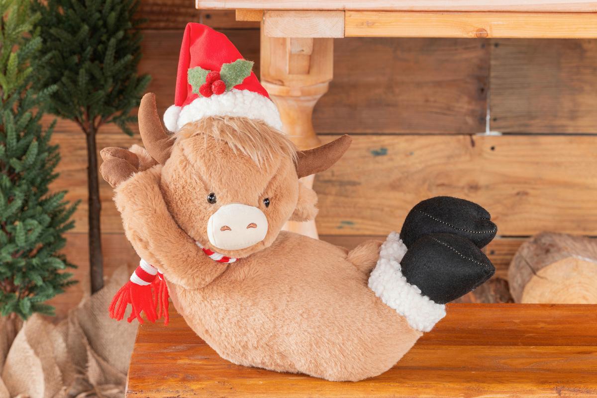 Dekostier Ferdinand - Rot/Schwarz, KONVENTIONELL, Kunststoff/Textil (32/17/24cm) - Luca Bessoni