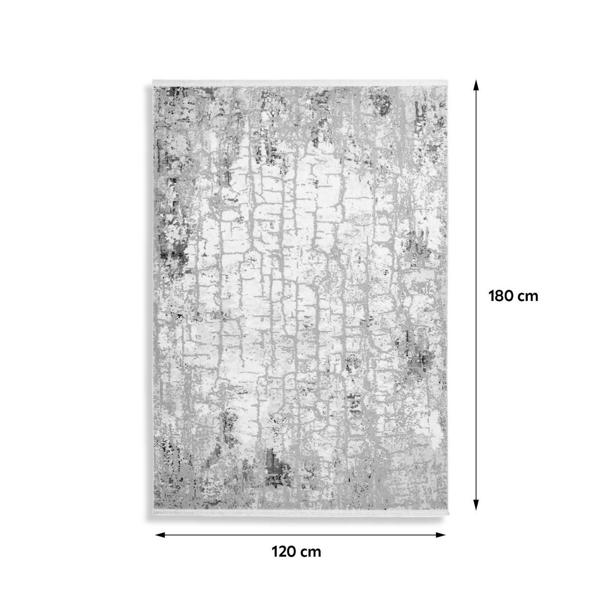 Webteppich Grau/Rosa 120x180 cm - Rosa/Grau, Design, Textil (120/180cm) - Kayoom