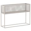 Bücherwand Netz - Beige, Design, Metall (110/80/30cm) - Livetastic