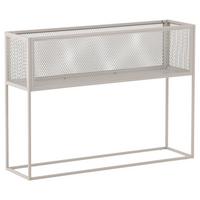 Bücherwand Netz - Beige, Design, Metall (110/80/30cm) - Livetastic