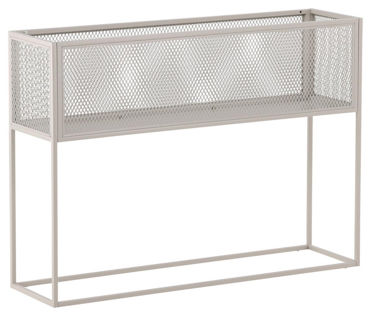 Bücherwand Netz - Beige, Design, Metall (110/80/30cm) - Livetastic