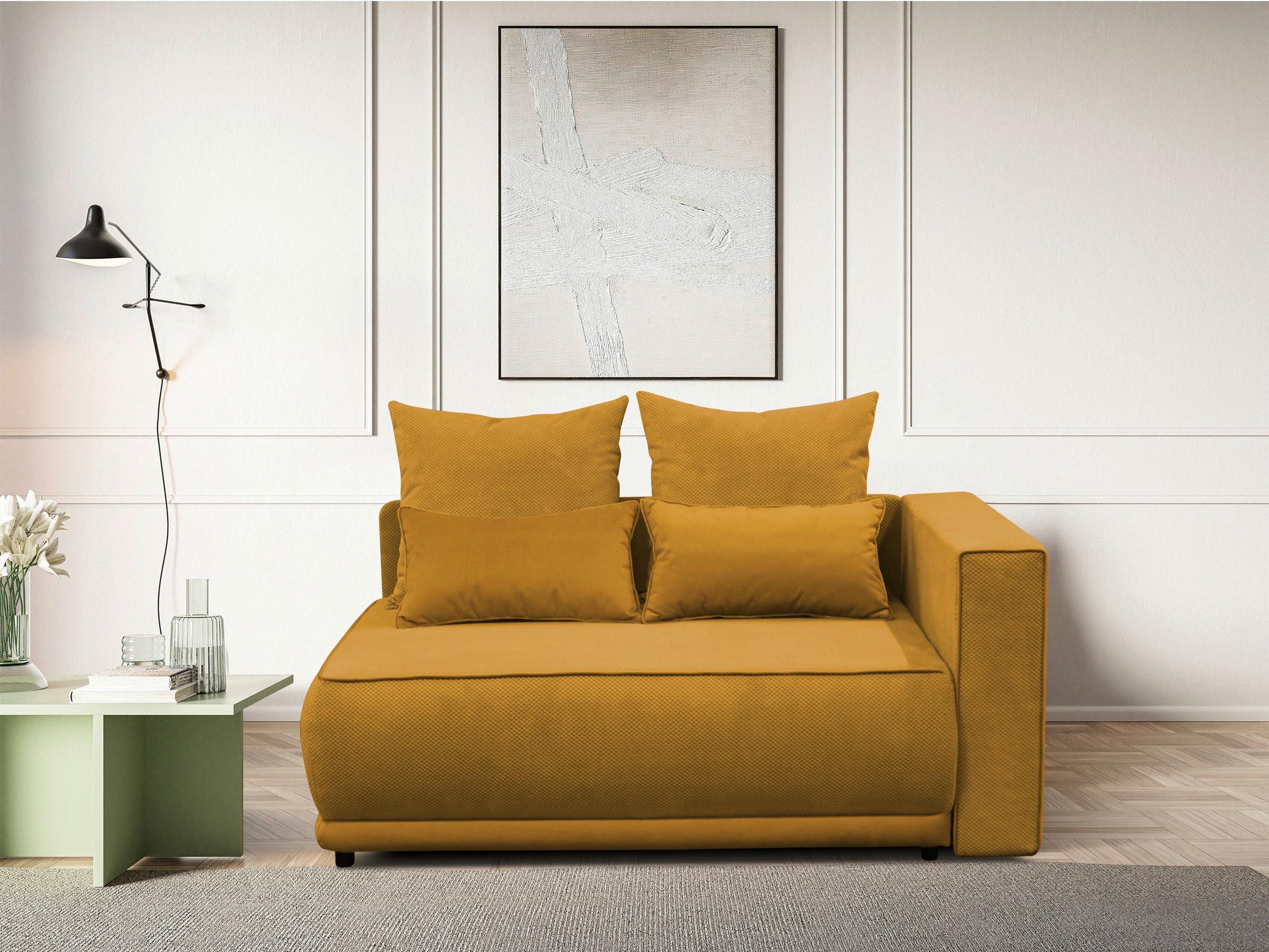 Récamiere Iga Re Gelb B: 168 Cm - Gelb/Rosa, Design, Textil (168/73/99cm) - MID.YOU