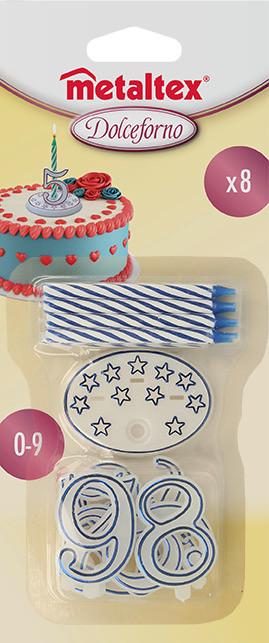 Születésnapi Gyertyák 259017 - műanyag (9.5/22.7/1.9cm) - Metaltex