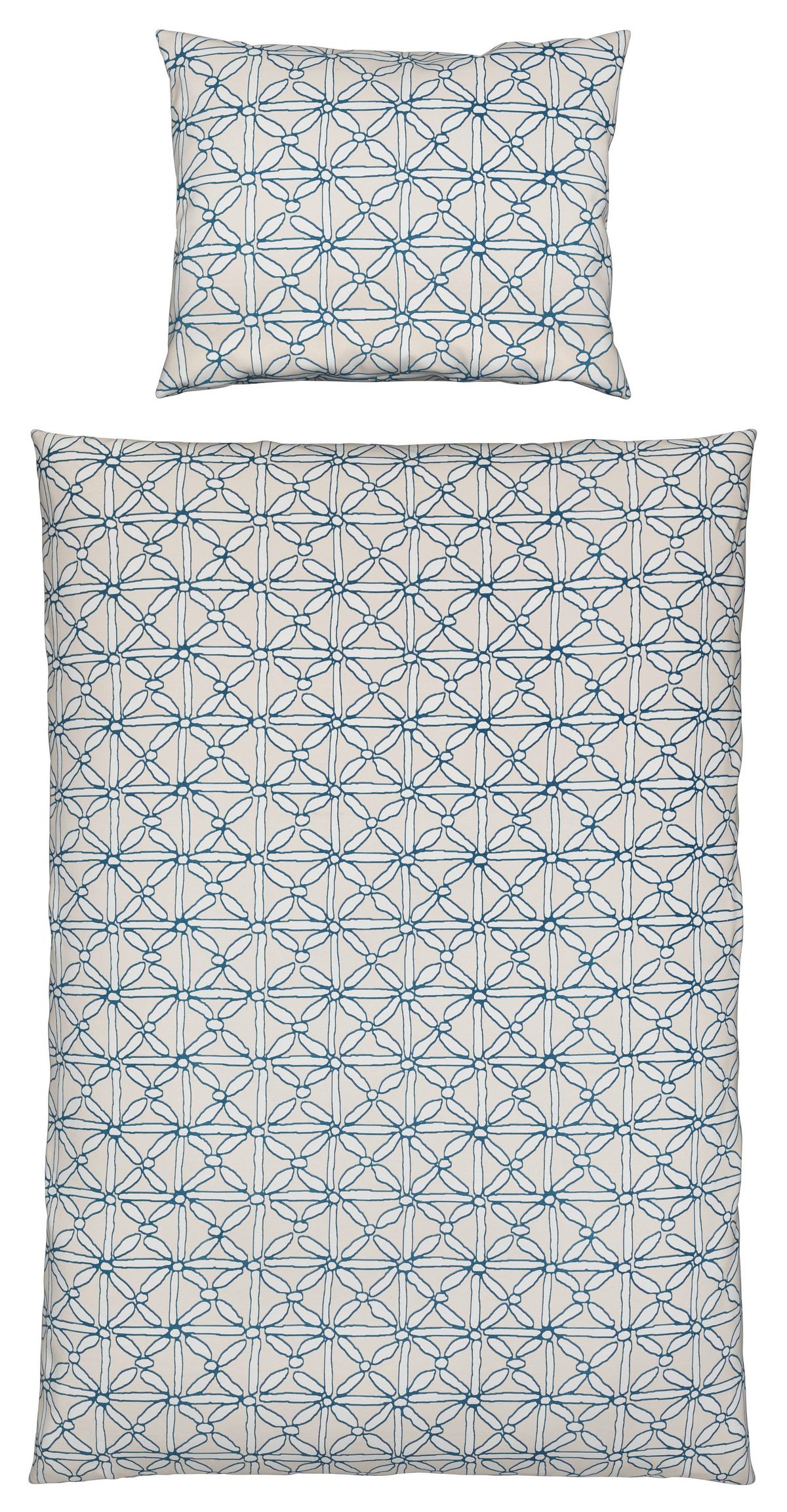 Bettwäsche Visby - Petrol, MODERN, Textil - Luca Bessoni