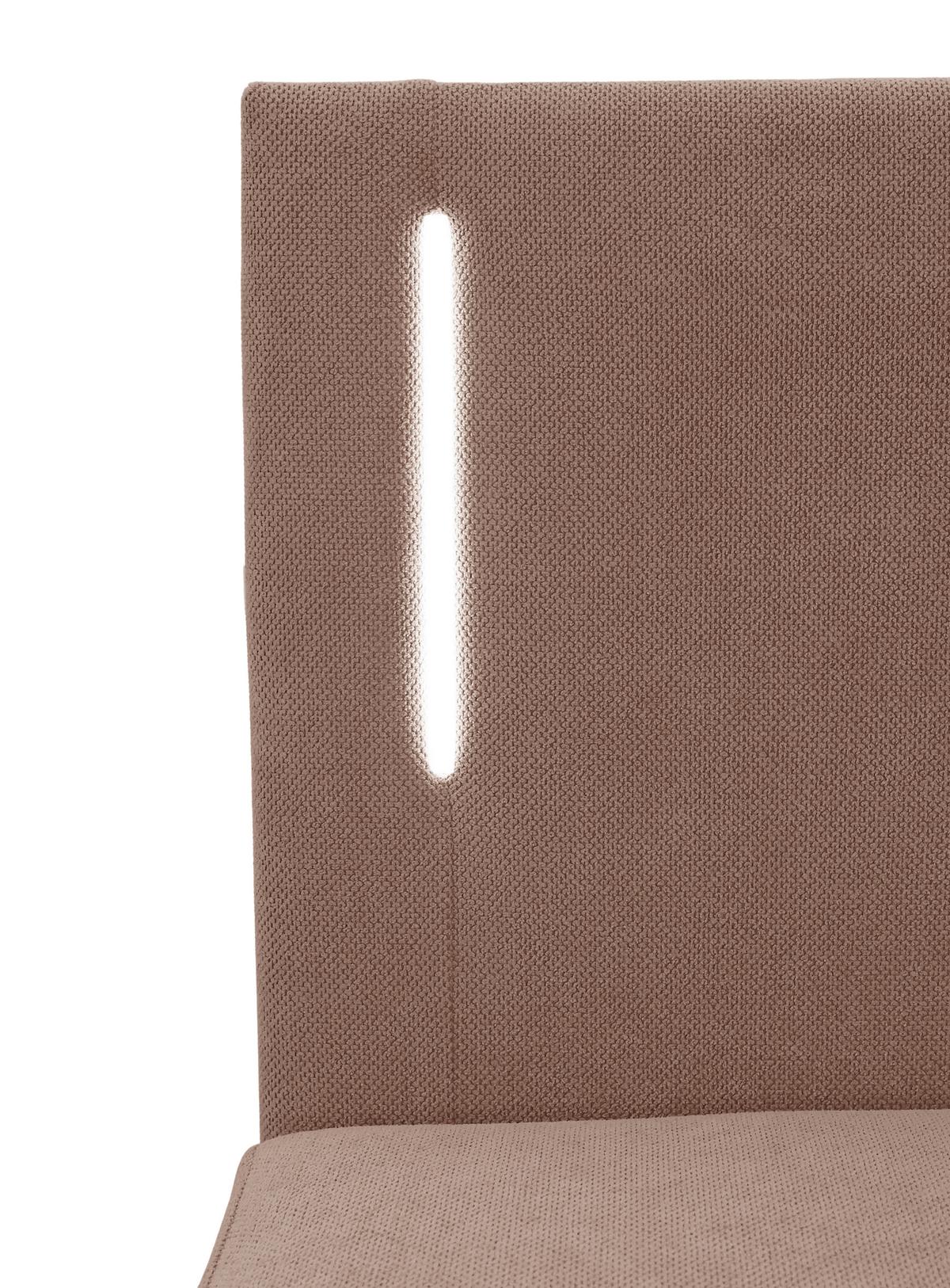 Boxbett mit Bettkasten 120x200 cm Hellbraun Carlos - Hellbraun/Schwarz, Basics, Holzwerkstoff/Textil (121/110/210cm) - Livetastic