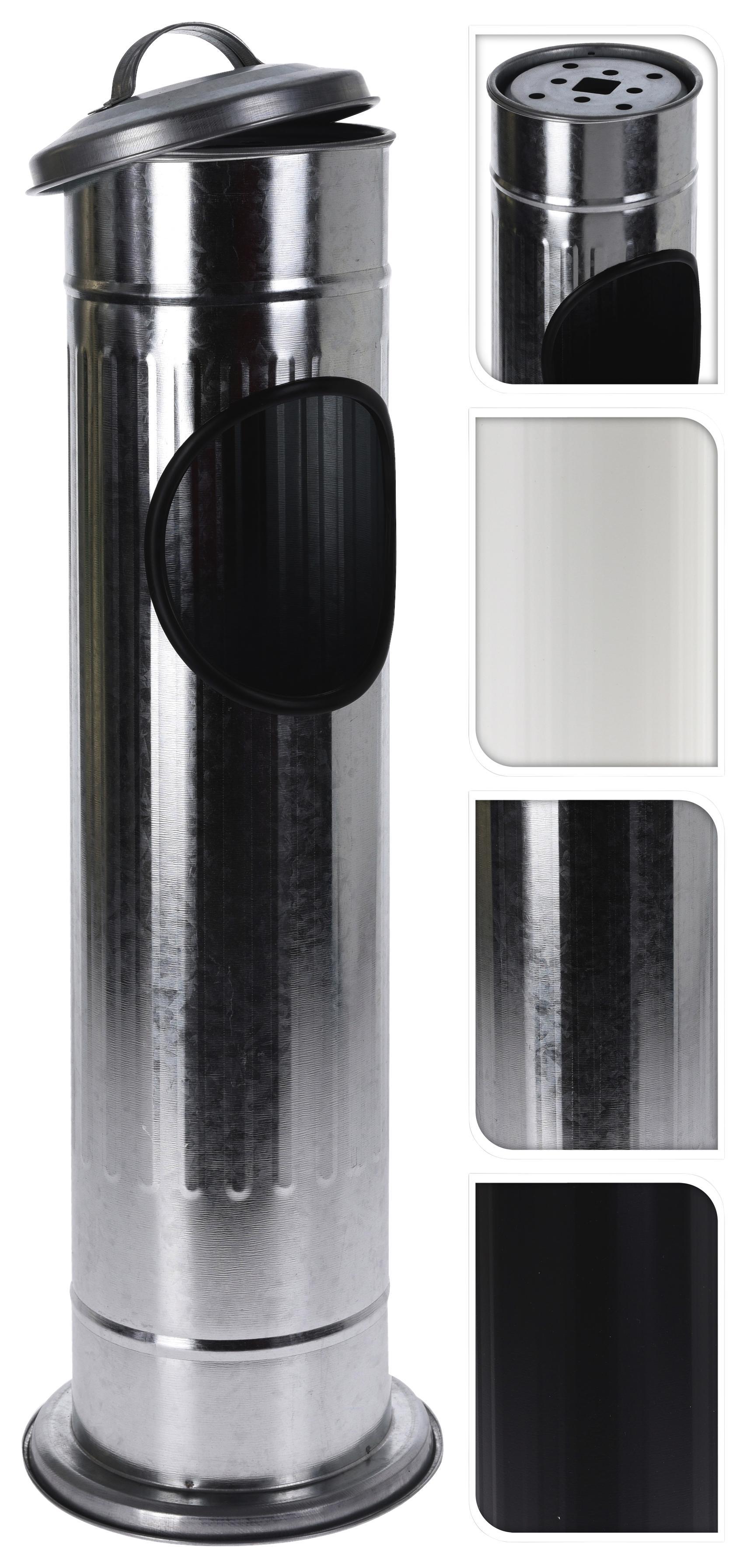 Álló Hamutartó Fynn - Ezüst, Basics, Fém (14,7/56,5cm)