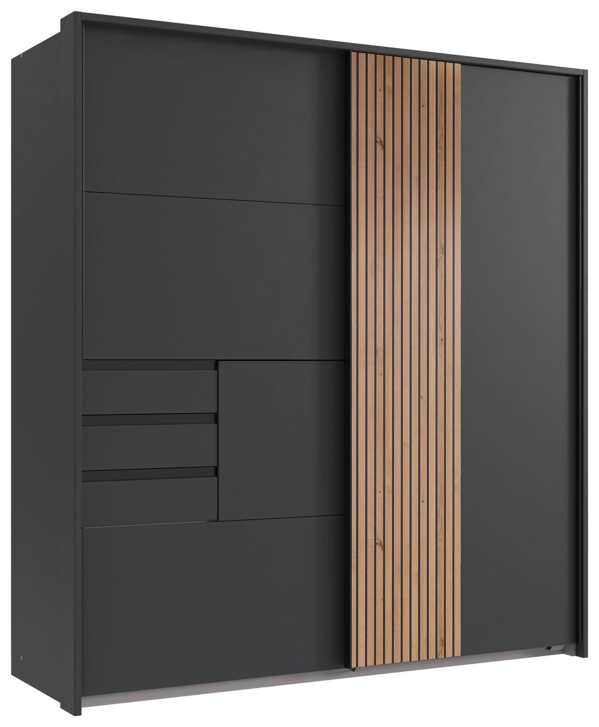 Passepartout-rahmen Coburg Graphitfarben Für B: 180 Cm - Graphitfarben, MODERN, Holzwerkstoff (183/200/12cm) - MID.YOU