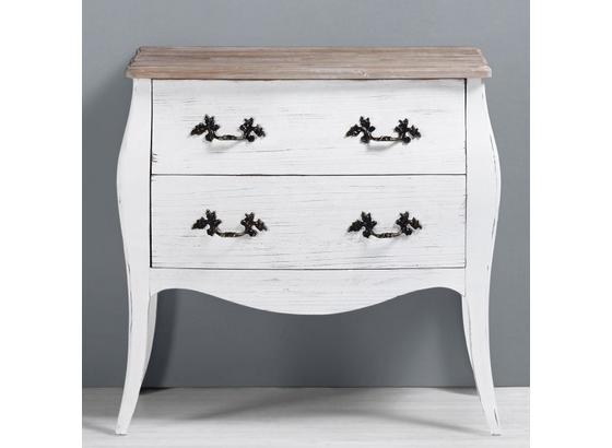 Komoda Amelie - hnedá/biela, Romantický / Vidiecky, drevo (79/76/39cm) - PREMIUM LIVING Komoda Amelie - hnedá/biela, Romantický / Vidiecky, drevo (79/76/39cm) - PREMIUM LIVING