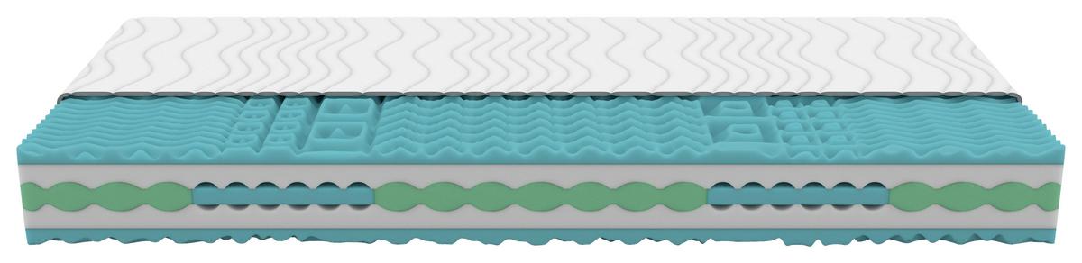 Komfortschaummatratze Cloudy 120x200 cm H2 H: 24 cm - Weiß, Textil (120/200cm) - Primatex Deluxe