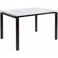 Esstisch Sabine Schwarz Weiß L: 120 cm - Schwarz/Weiß, Design, Holzwerkstoff/Metall (120/75/90cm) - MID.YOU
