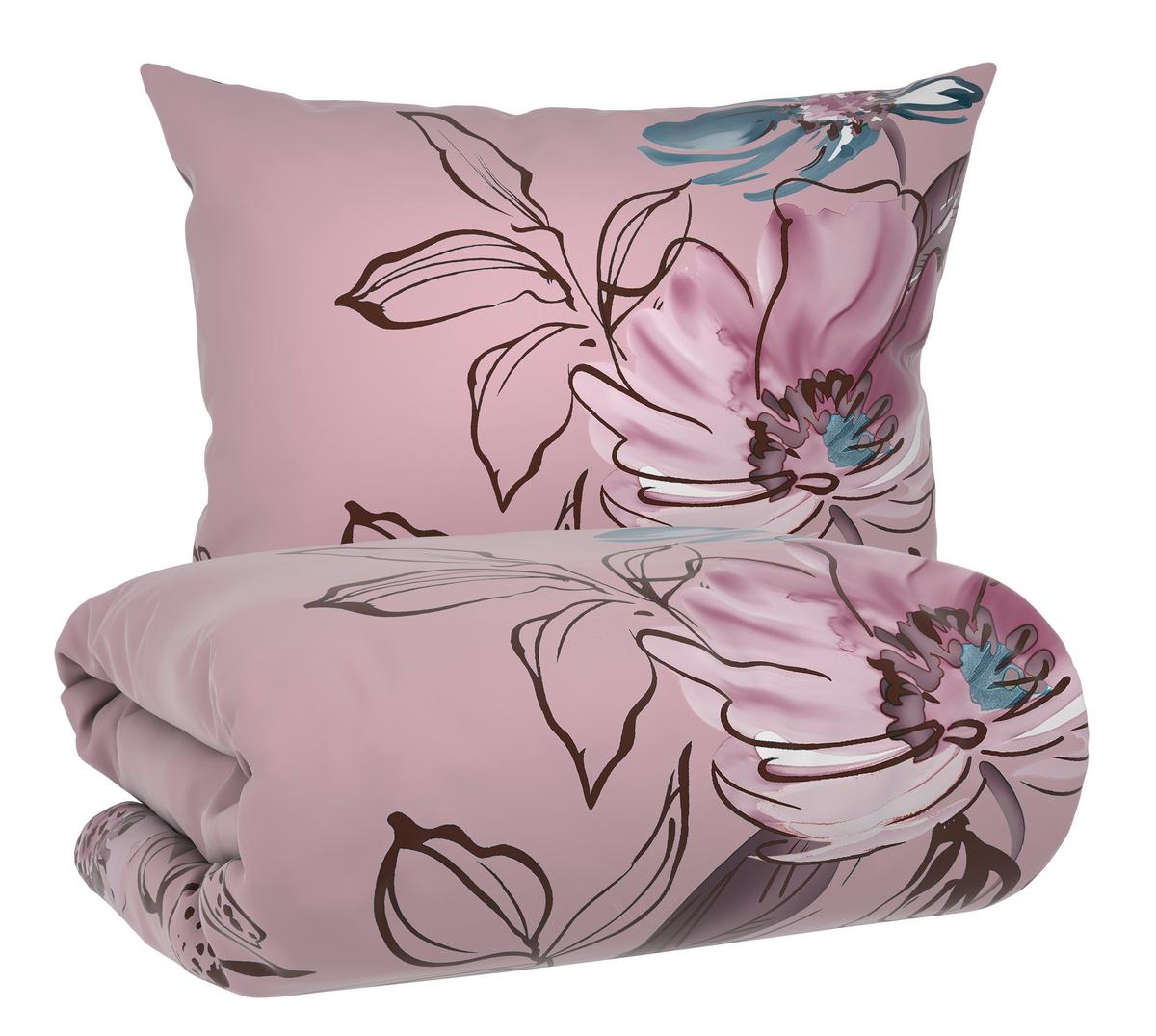 POSTEĽNÁ BIELIZEŇ TOULON - hnedofialová, Modern, textil (140/200cm) - Mömax