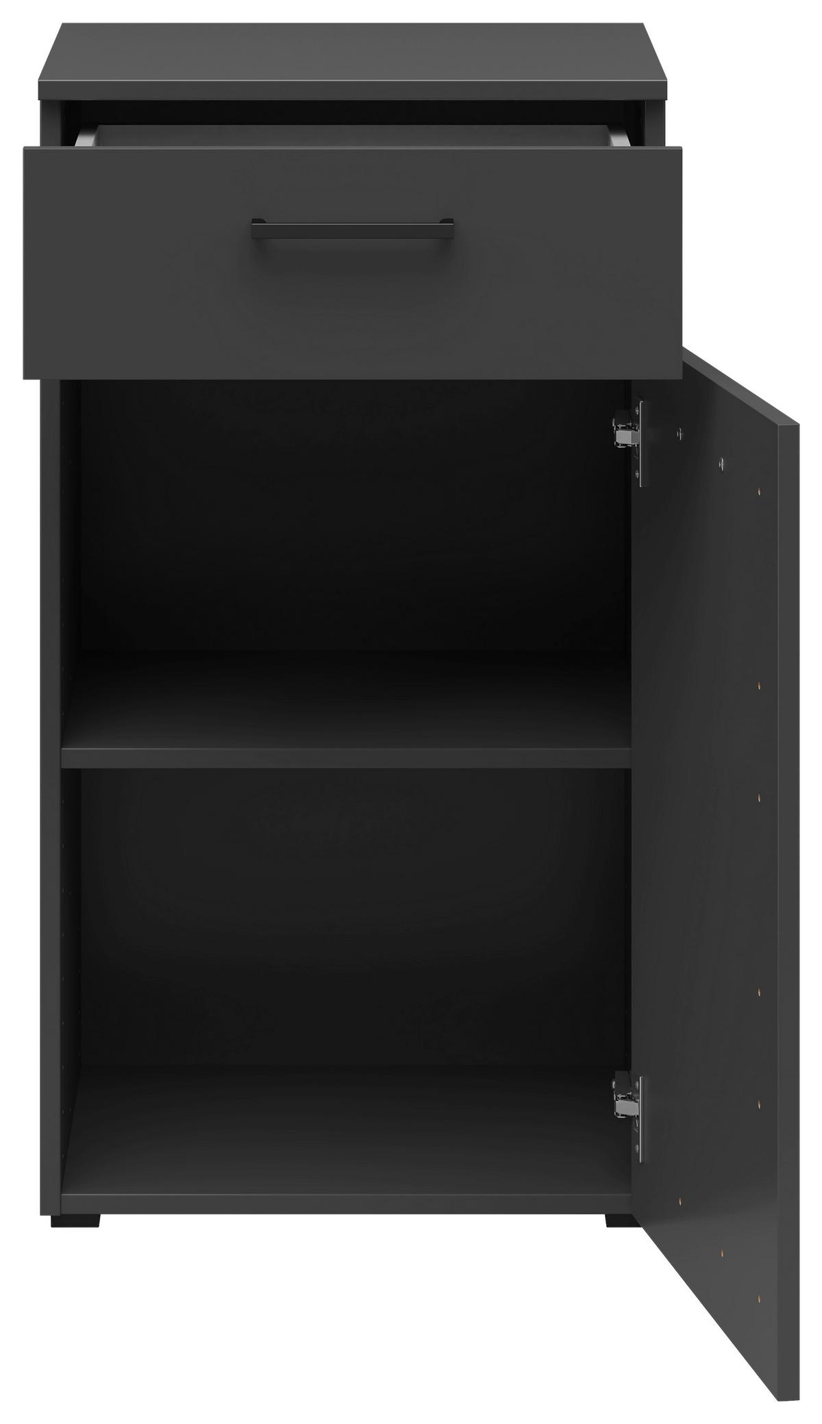 Komód Multistauraum - grafitszürke, Modern, faalapú anyag (45/83/40cm) - Carryhome