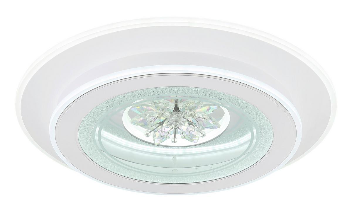 Led-deckenleuchte 48035-36 - Klar/Chromfarben, KONVENTIONELL, Kunststoff/Metall (46/6,5cm) - Globo