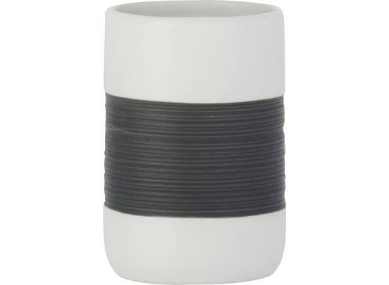Pohár Athen 122415 - biela/tmavosivá, Konvenčný, keramika (7,5/11cm) Pohár Athen 122415 - biela/tmavosivá, Konvenčný, keramika (7,5/11cm)