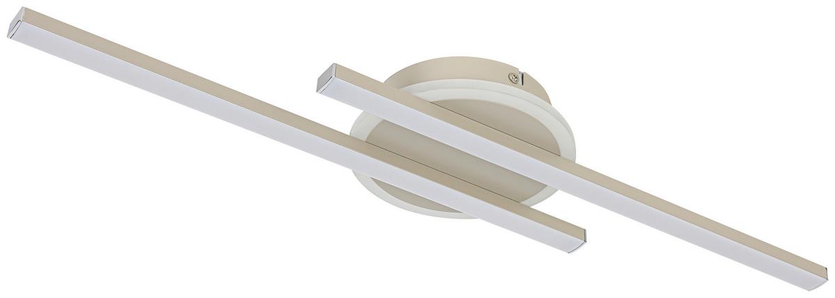 STROPNÉ LED SVIETIDLO OLGA - piesková, Modern, kov/plast (58/15/5cm) - Mömax