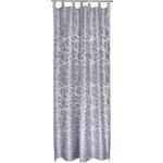 Vorhang mit Schlaufen und Band Linda 140x255 cm Silber - Silberfarben, KONVENTIONELL, Textil (140/255cm) - Ondega