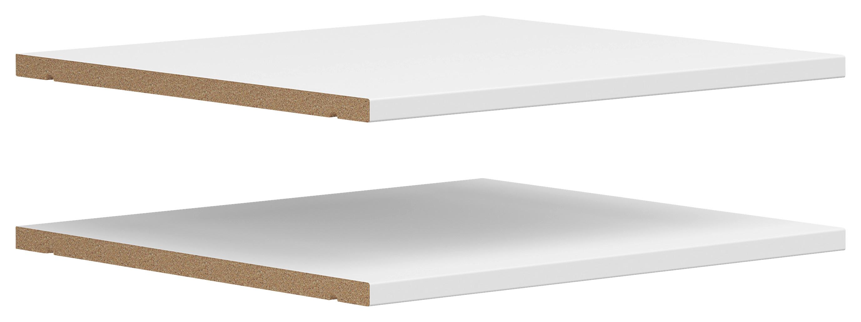 Vkladacia polica MULTISTAURAUM - biela, Modern, kompozitné drevo (42/3/36cm)