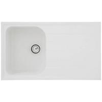 Spüle Respekta Stein Bxt: 86x50 cm - Weiß, Trend, Stein (86/20,9/50cm) - Respekta