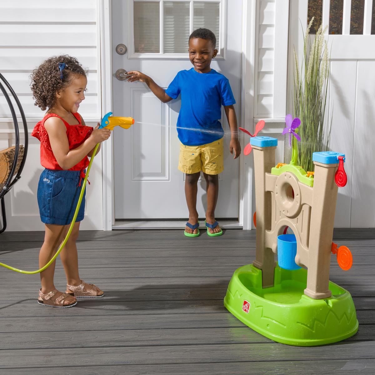 Sand- Und Wassertisch 400299 - Blau/Braun, KONVENTIONELL, Kunststoff (59,7/82,2/44,5cm) - Ambia Garden