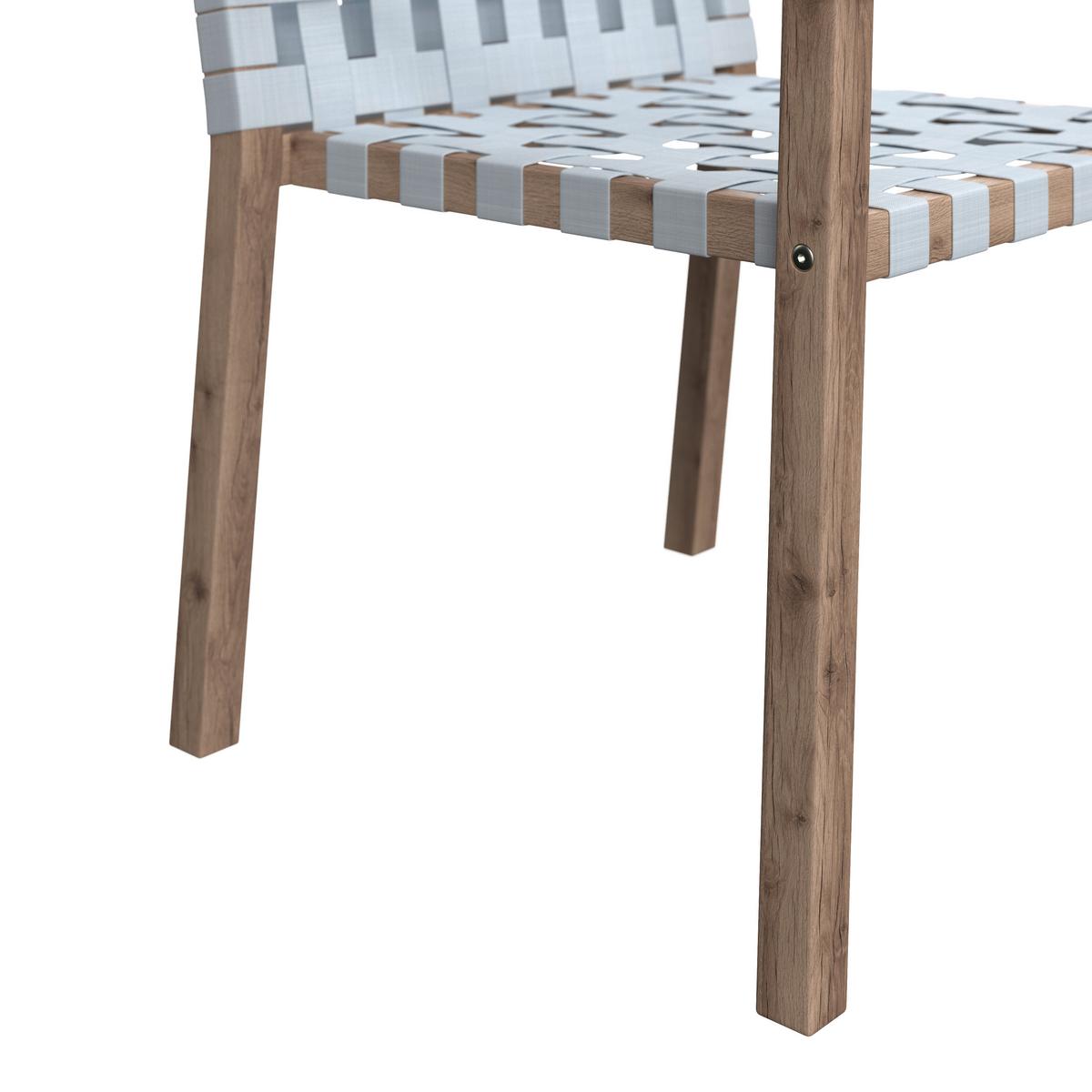 SADA ZAHRADNÍCH KŘESEL LAURIA - krémová/barvy akácie, Moderní, dřevo/textil (58,5/84/60cm) - Bessagi Garden