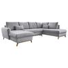 Wohnlandschaft Scandic Lagom Hellgrau U: 157x312x202 cm - Hellgrau/Naturfarben, Textil (157/312/202cm) - MID.YOU