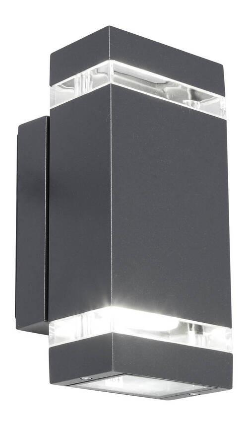 Led Wandleuchte Focus Glas/Aluminium
