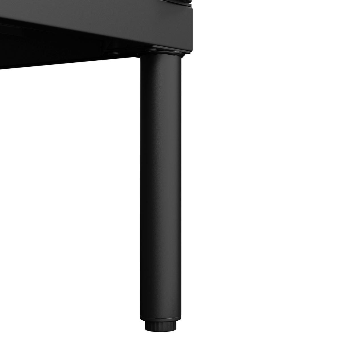 JEDÁLENSKÁ TERASOVÁ SÚPRAVA POLLY - čierna/svetlosivá, Modern, kov/textil - Bessagi Garden