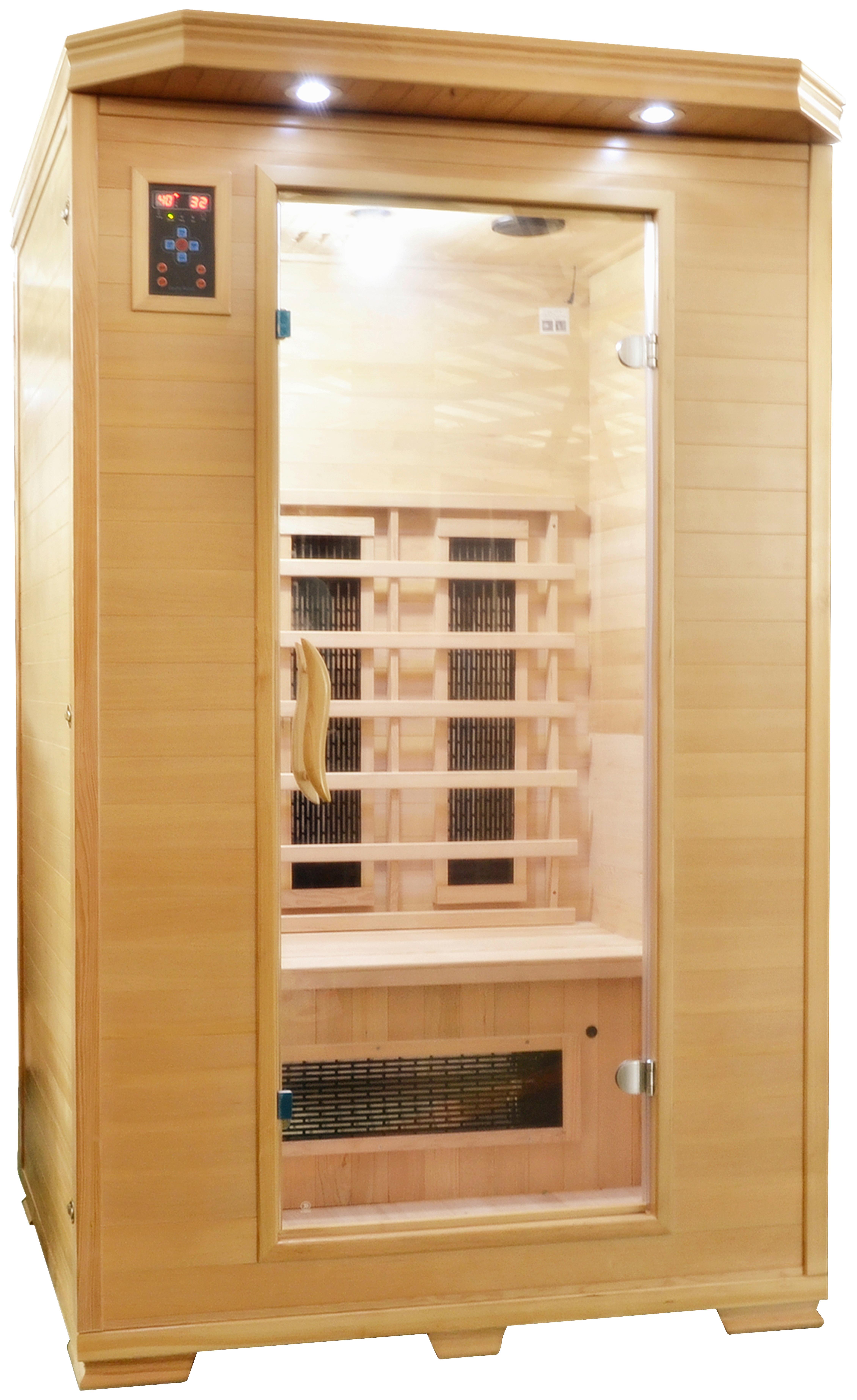 Infrarotkabine 2 Personen 120x195x120 cm Carmen - Braun, Basics, Holz (120/195/120cm) - Sanotechnik
