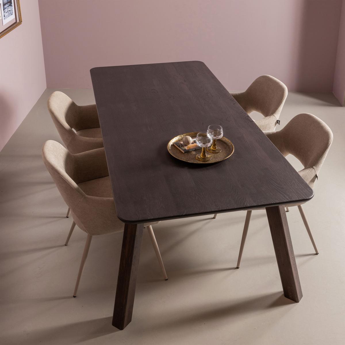 TISCHGESTELL Tablo Braun B: 79cm - Braun, MODERN, Holz (79/73/11cm) - Livetastic