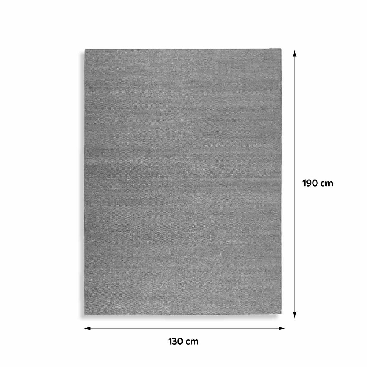 Handwebteppich Grau Baumwolle Rainbow Kelim 130x190 Cm - Grau, KONVENTIONELL, Textil (130/190cm) - Esprit
