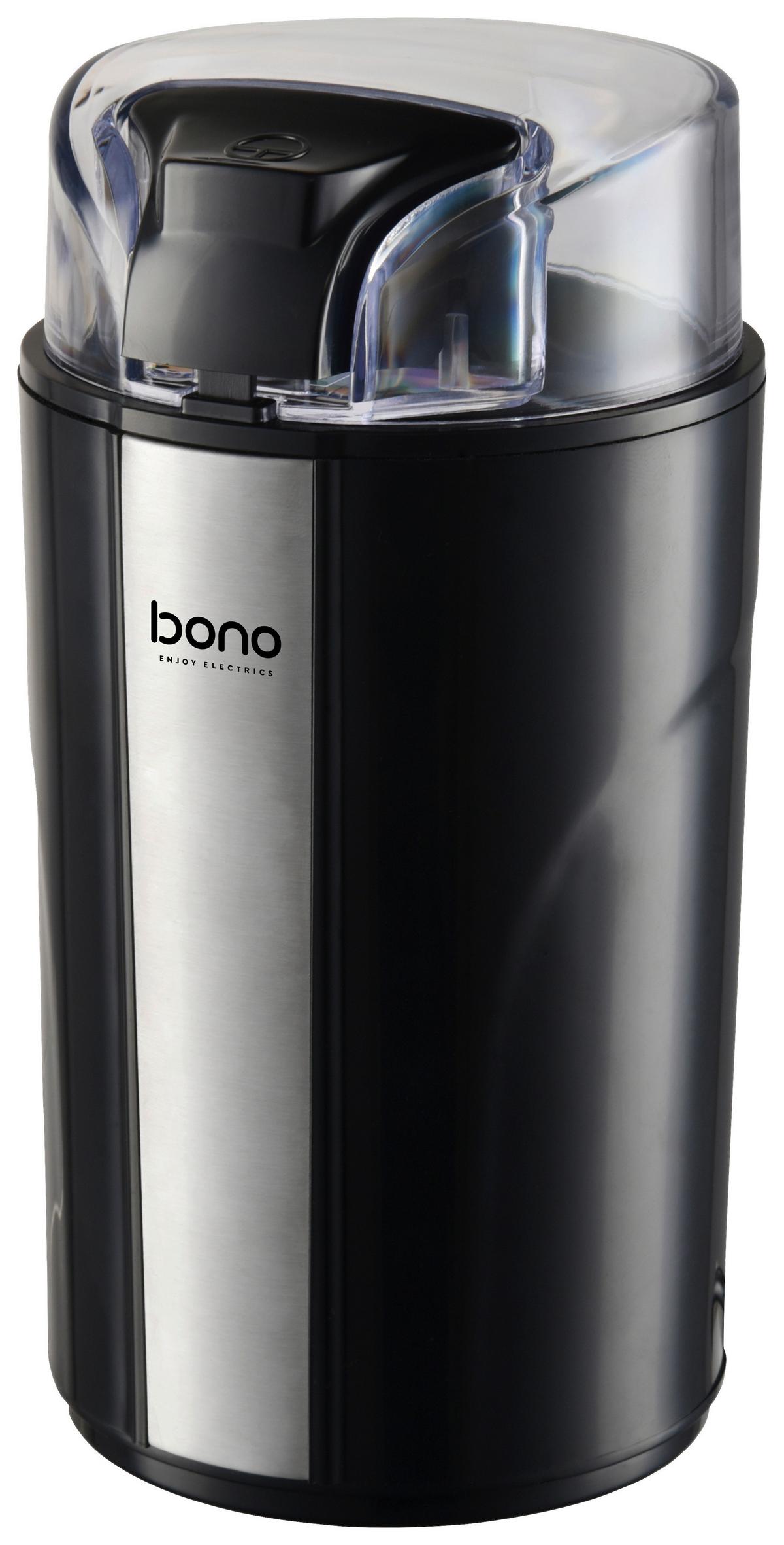 Kávédaráló Kylian - fekete, Konventionell, műanyag/fém (9,7/8,5/17cm) - Bono