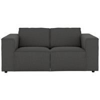 2-sitzer-sofa Dice Anthrazit - Anthrazit/Schwarz, MODERN, Textil (185/80/102cm) - MID.YOU