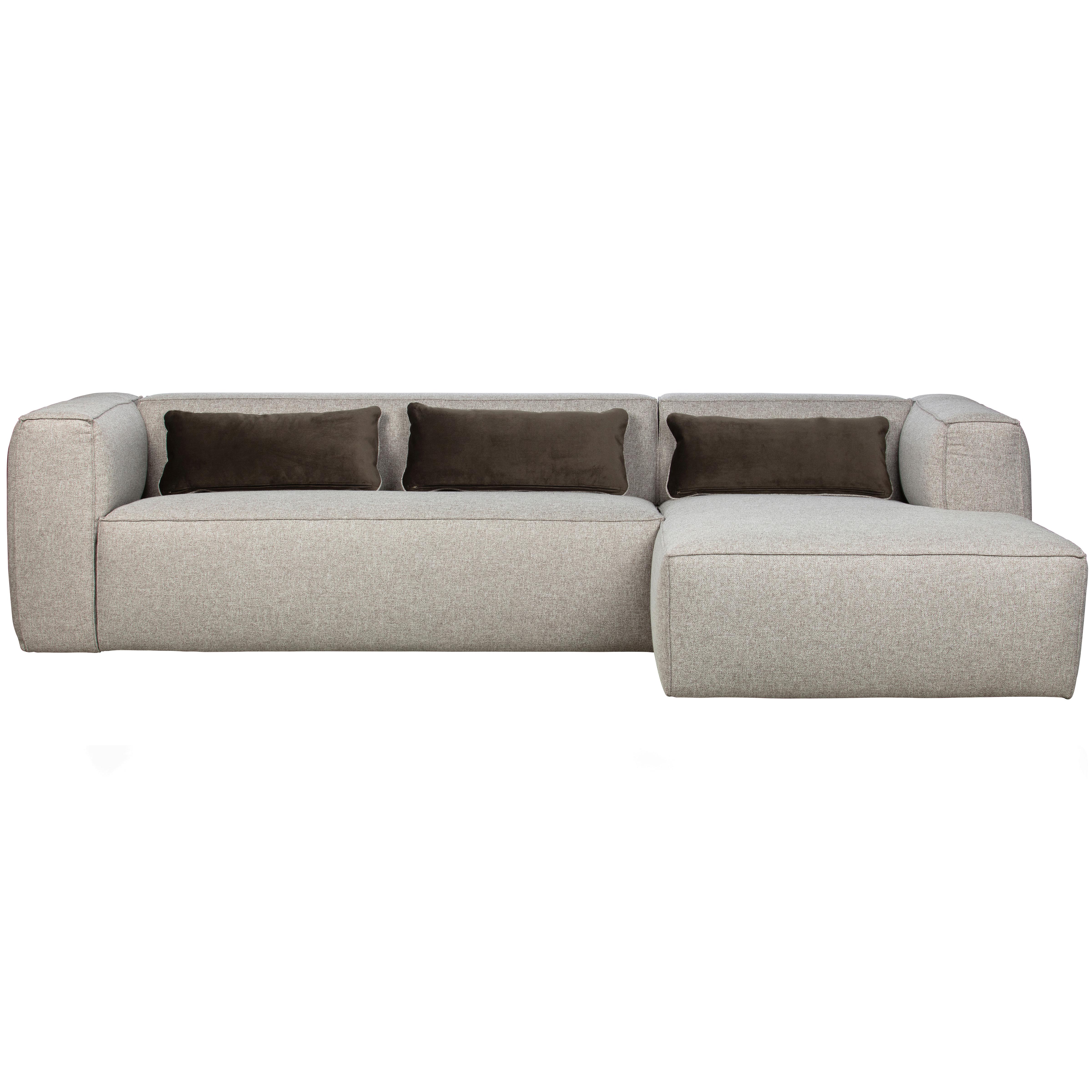 Ecksofa Bean Hellgrau S: 305x175cm - Hellgrau, Design, Textil (305/175cm) - Livetastic