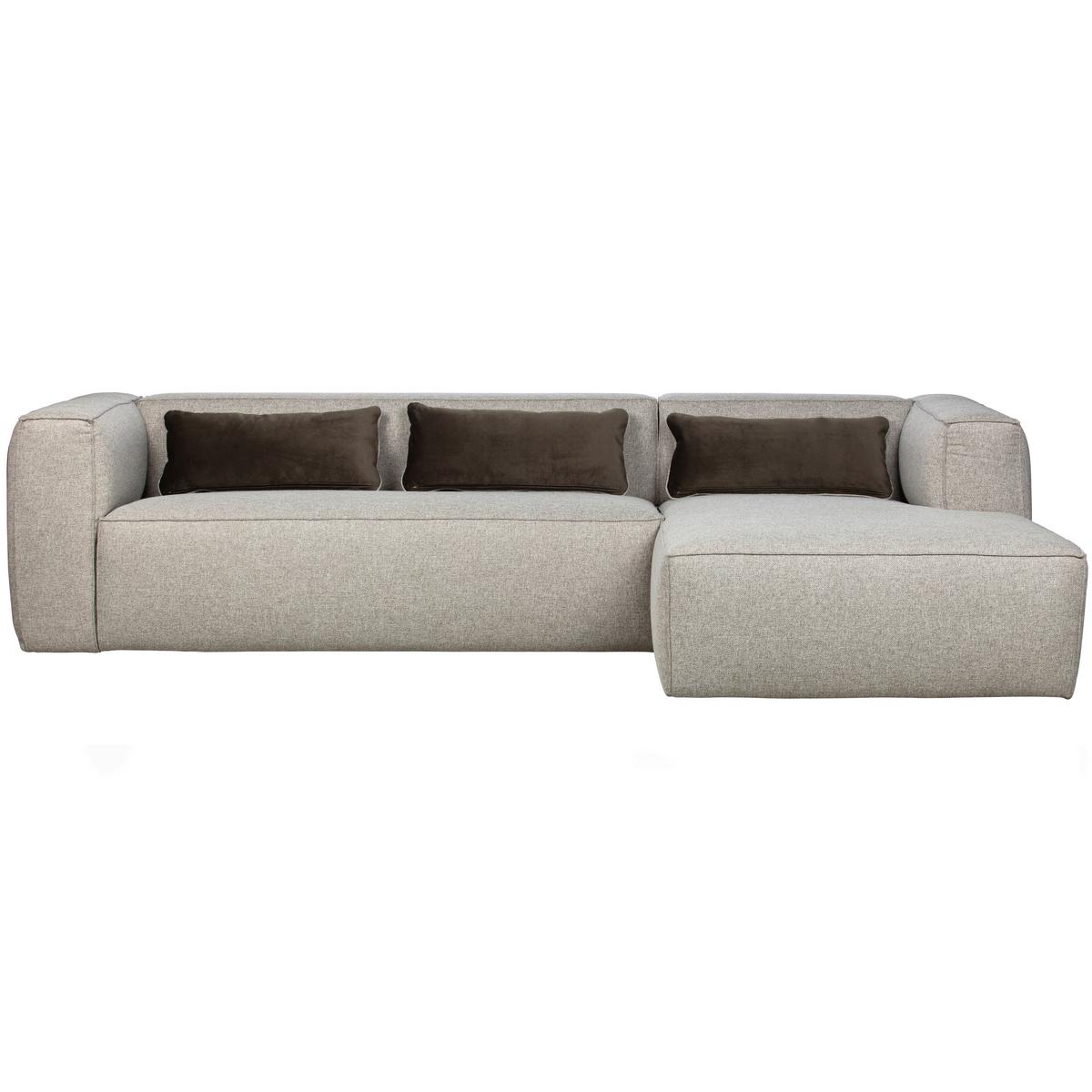 Ecksofa Bean Hellgrau S: 305x175cm - Hellgrau, Design, Textil (305/175cm) - Livetastic