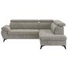 Ecksofa mit Bettkasten Hudson 265x207 cm Schlammfarben - Schlammfarben/Schwarz, Textil (265/207cm) - MID.YOU
