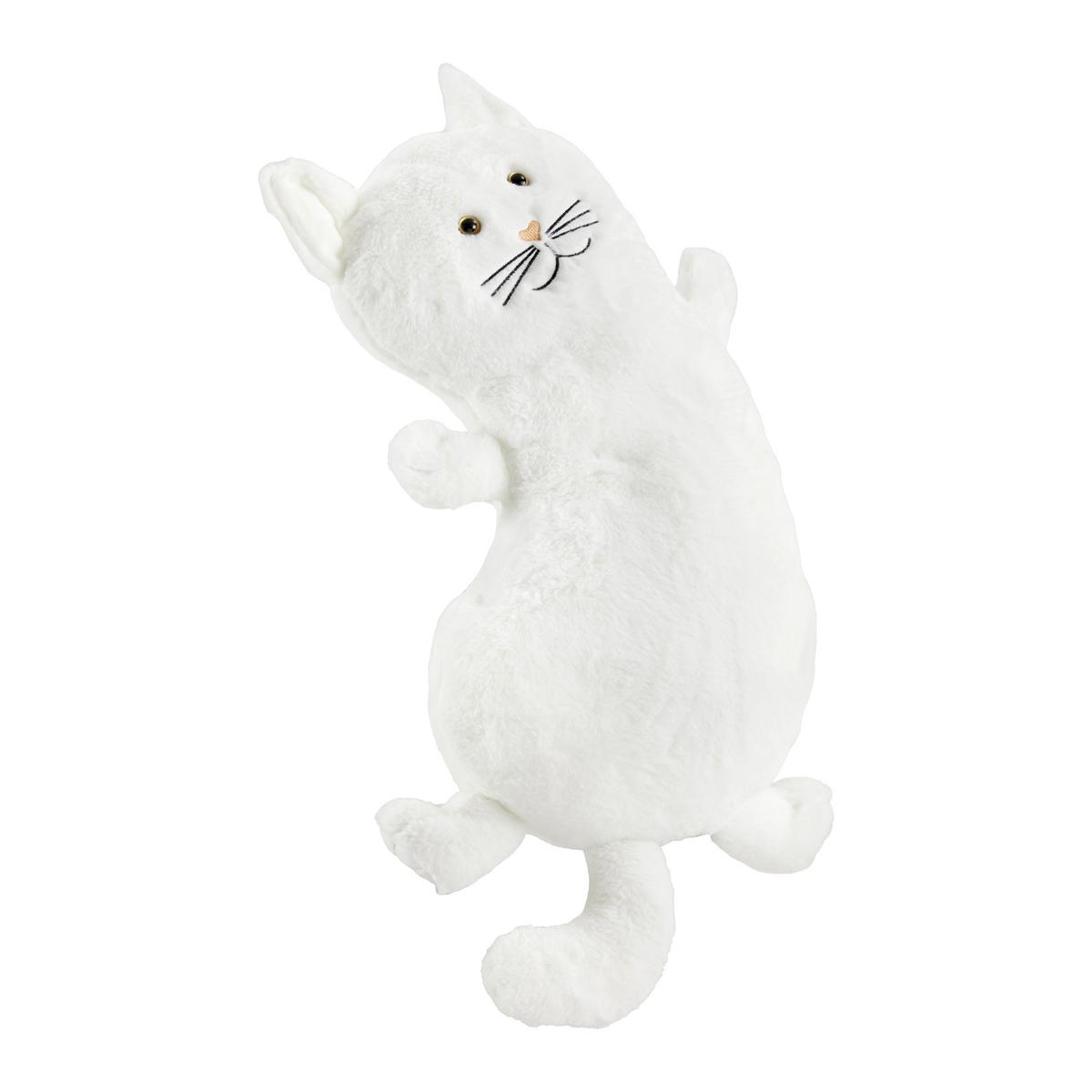 Plyšová hračka mačka July - biela, Modern, textil (18/42cm) - Bessagi Kids