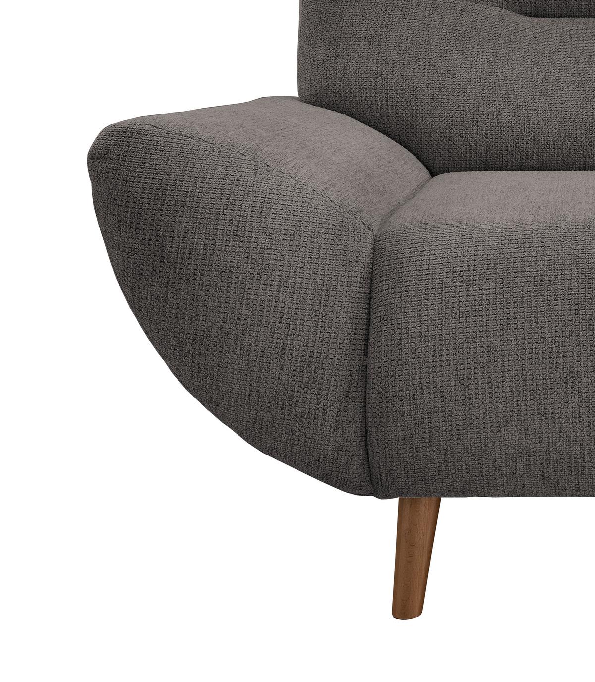 Sessel Drago Graubraun B/h/t: 111/81/90cm - Wildeiche/Graubraun, MODERN, Textil (111/81/90cm) - MID.YOU