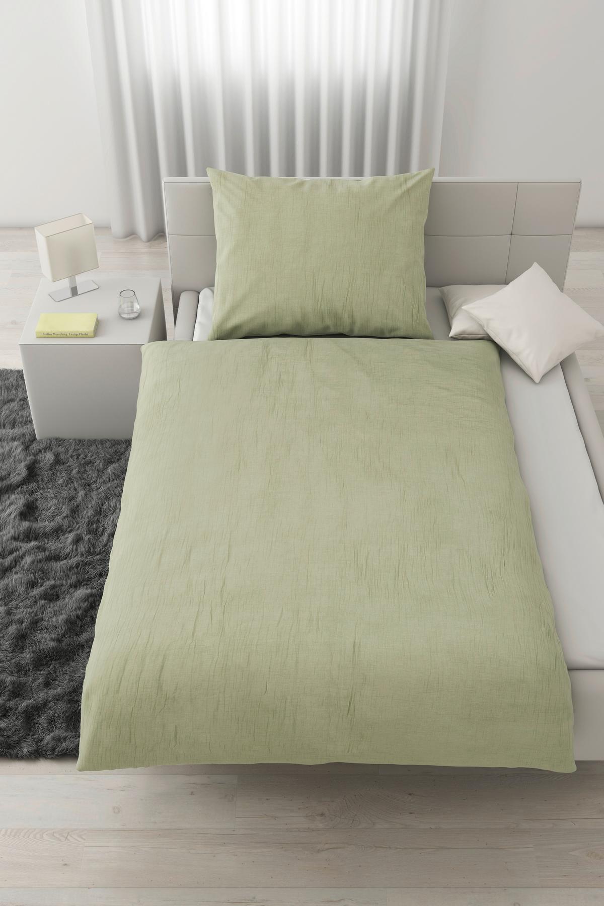 Povlečení Melania,70/90 140/200cm,zelená - zelená, Lifestyle, textil (140/200cm) - Modern Living