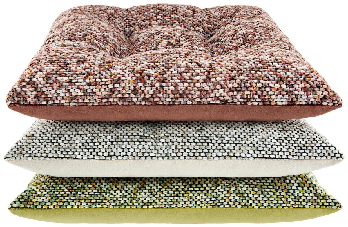 Sitzkissen Alena - Grau, MODERN, Textil (40/40/4cm) - Luca Bessoni