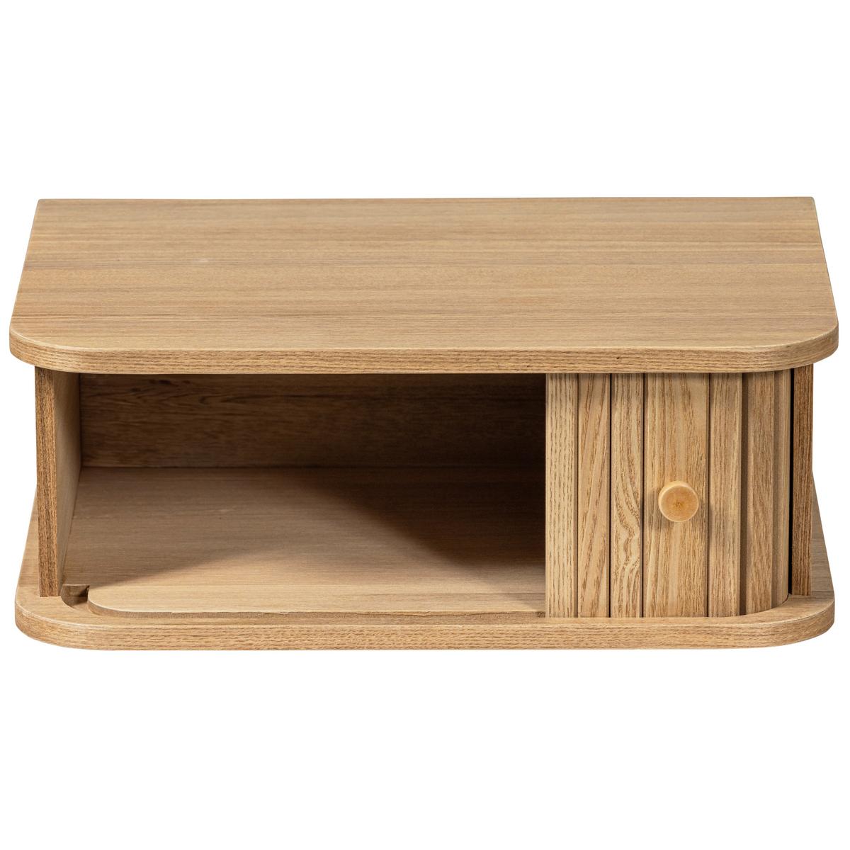 Nachttisch Jena, Naturfarben B: 40 cm - Naturfarben, Design, Holz (40/30/15cm) - Livetastic