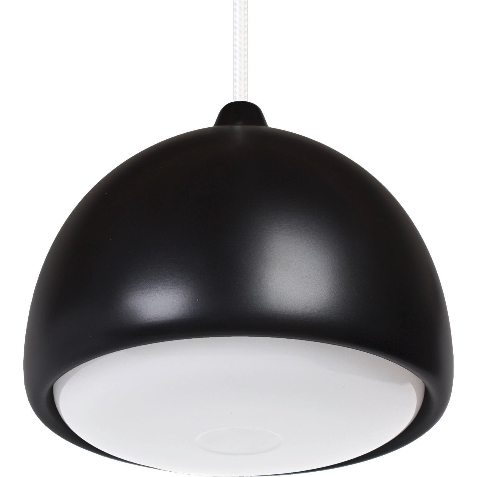 Hängeleuchte 8550139 Acorn I - Schwarz/Weiß, Design, Holz (17,5/90-140cm)