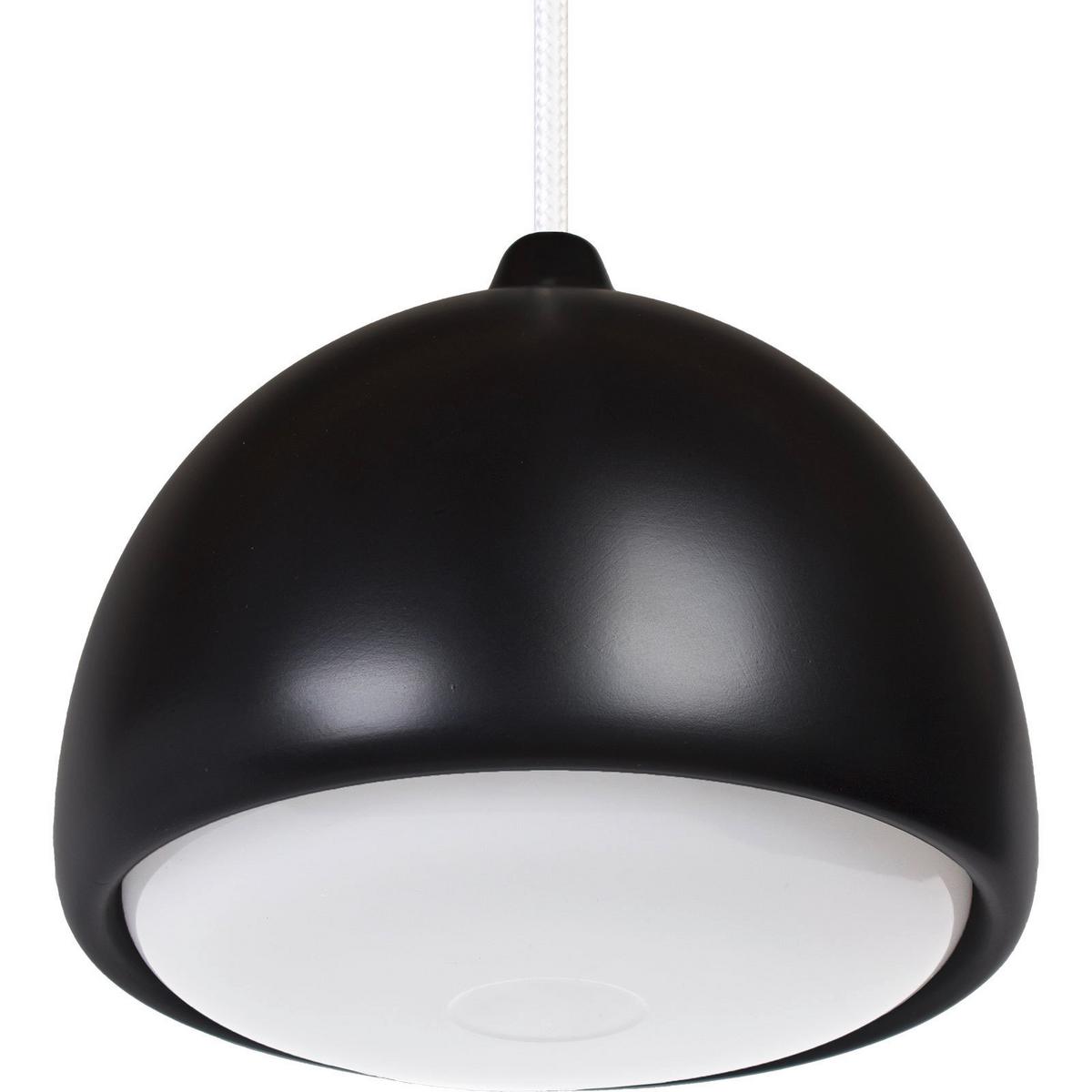 Hängeleuchte 8550139 Acorn I - Schwarz/Weiß, Design, Holz (17,5/90-140cm)