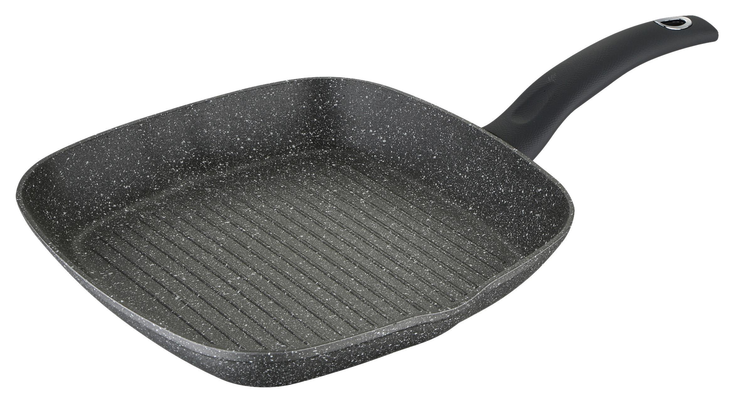 Grillpfanne Orion D: 28 cm Aluminium Kunststoff Kratzfest - Grau, Basics, Kunststoff/Metall (28cm)