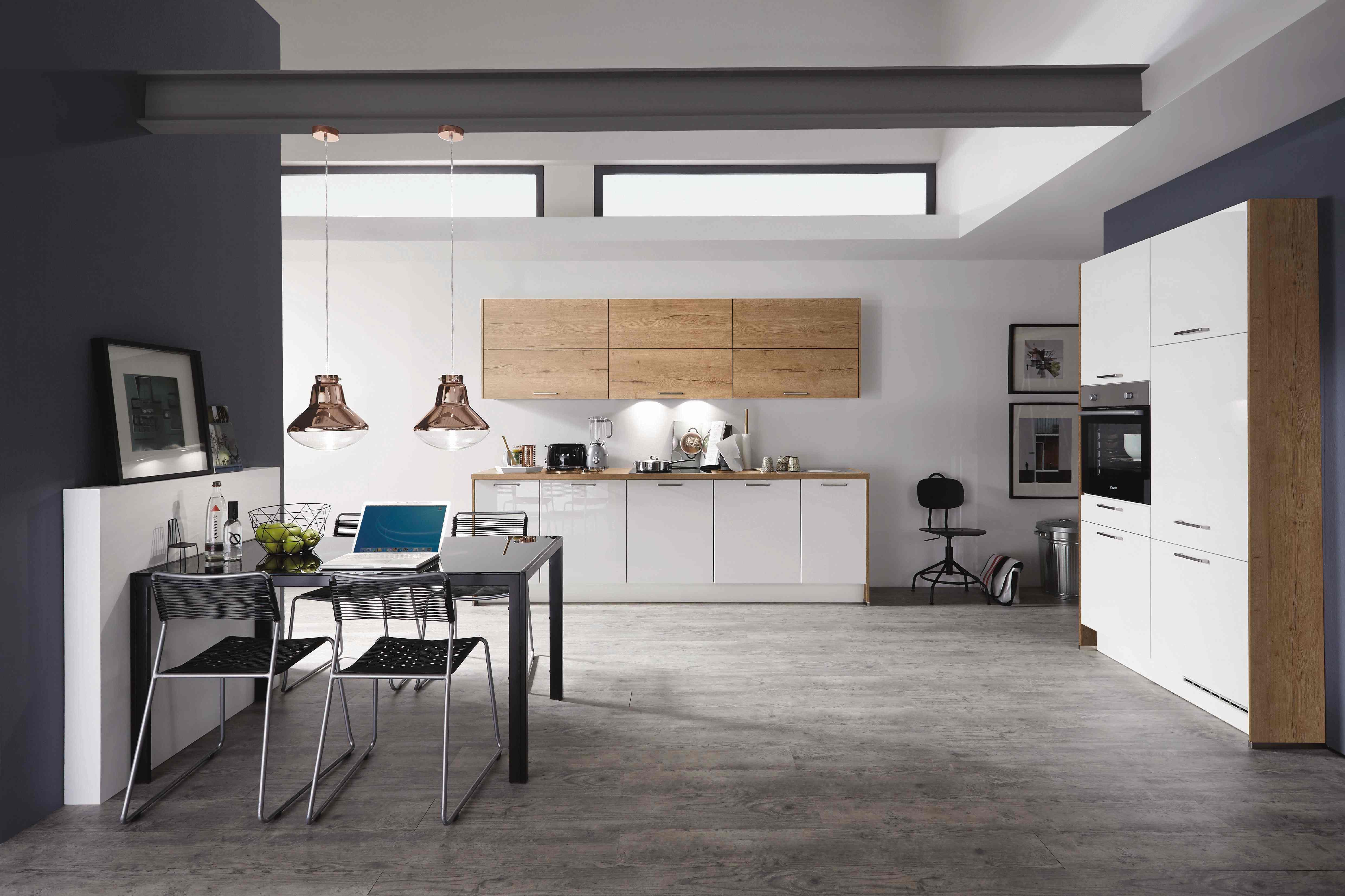 Einbauküche Weiß Hgl. Frei Planbar In Weiß Hgl - Weiß Hochglanz, MODERN, Holzwerkstoff - Vertico